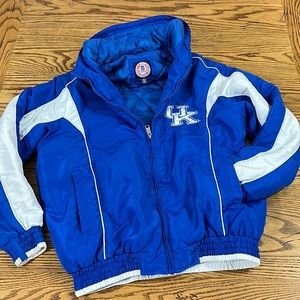 Vintage Officially Licensed Collegiate Products Kentucky Wildcats Puffer Coat